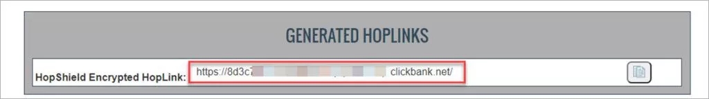 ClickBank Generate Hoplinks