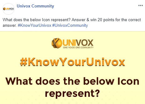 Univox Community還定期舉辦競賽